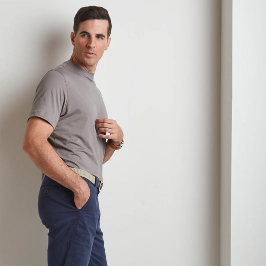 Short Sleeve Crewneck | Grey