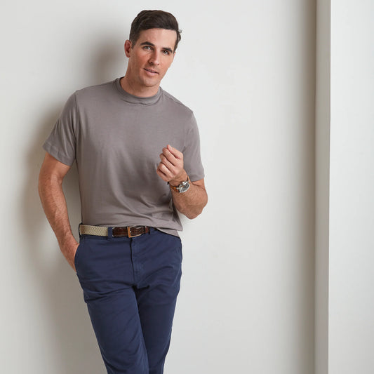 Short Sleeve Crewneck | Grey