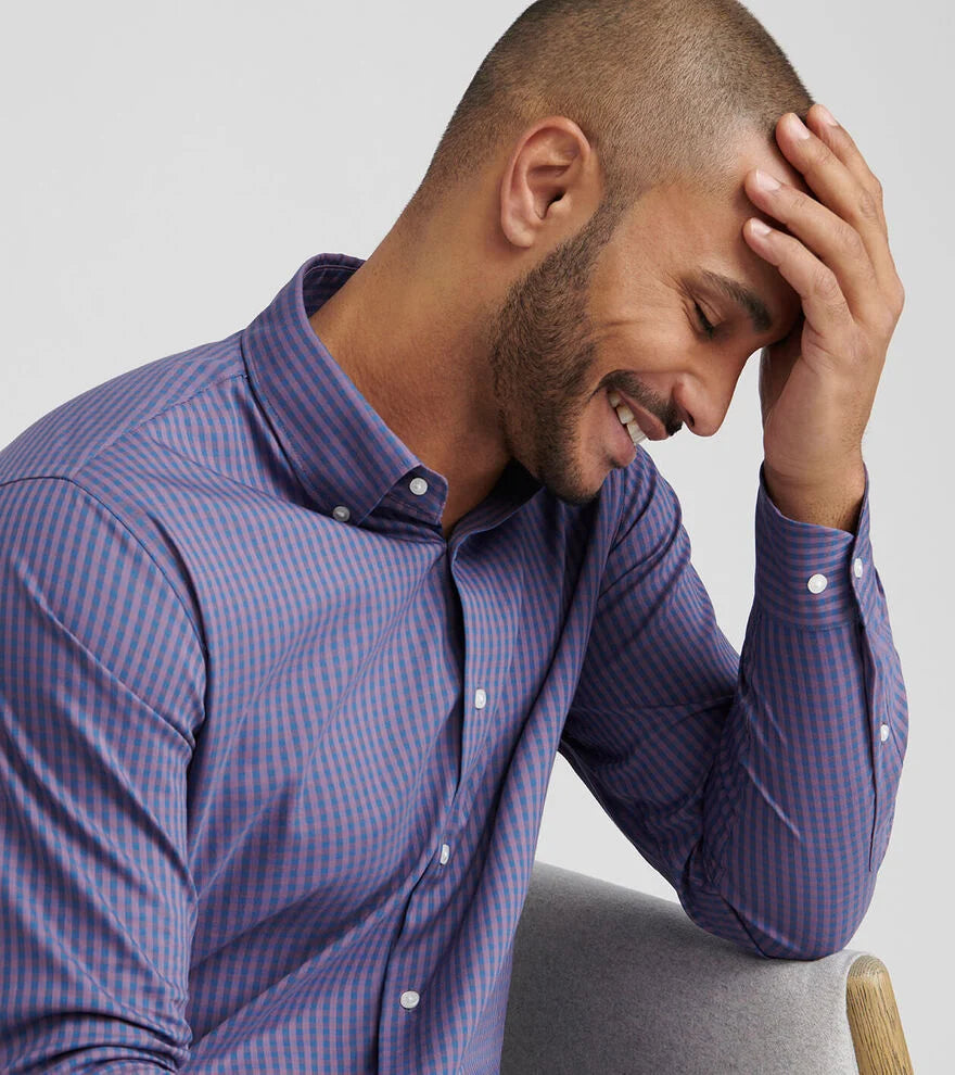 Conway Crown Lite Cotton-Stretch Sport Shirt | Parisian Fig
