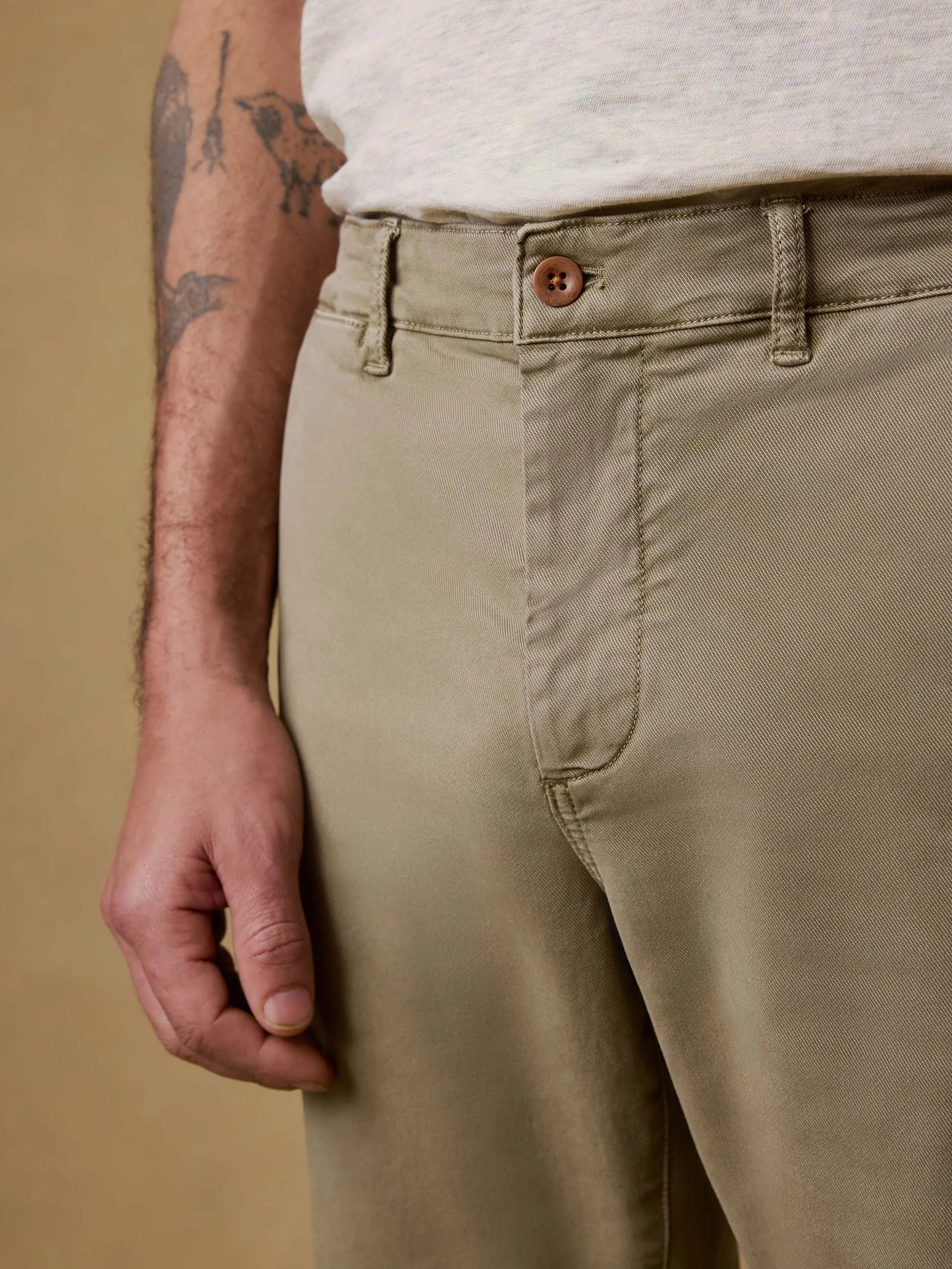 Coastline Stretch Chino | Olive Valley