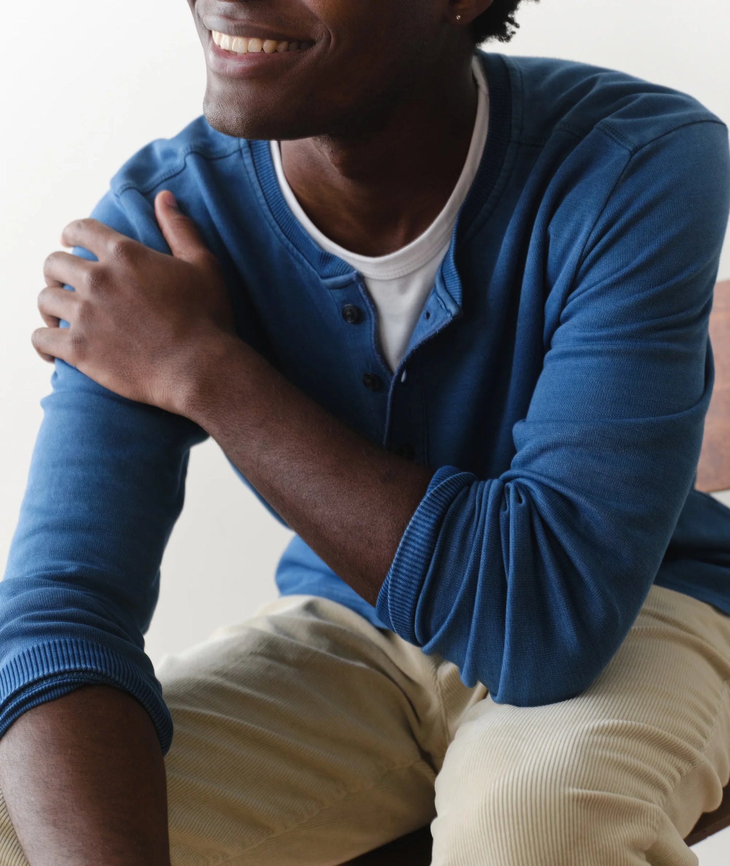 Pacifica Stretch Henley | Dark Indigo