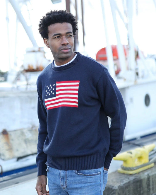 American Flag Crewneck