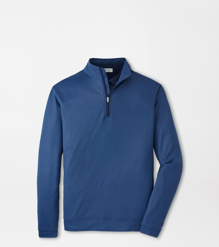 Perth Birdseye Performance 1/4 Zip | Blue Haze