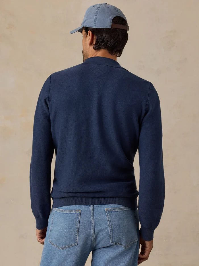 Sunwashed Sweater Polo | Blue Nights