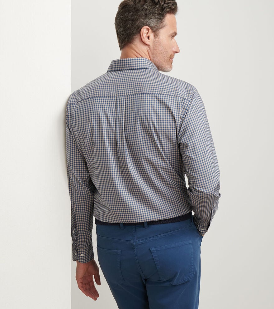 Conway Crown Lite Cotton-Stretch Sport Shirt | Poplar Brown