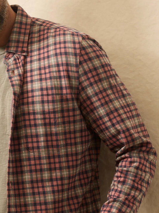 Coastline Knit Shirt | Redstone Forest Plaid