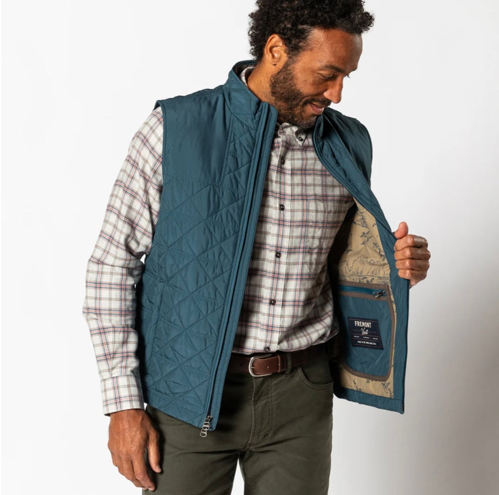 Fremont Performance Quilted Vest | Orion Blue