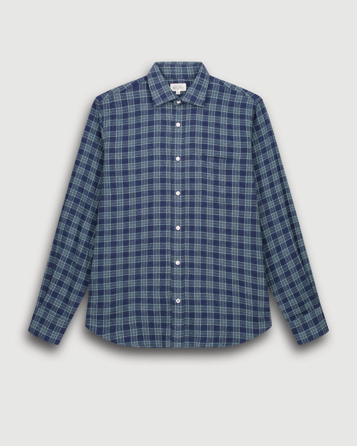 Pitt Woven Shirt | Navy & Green
