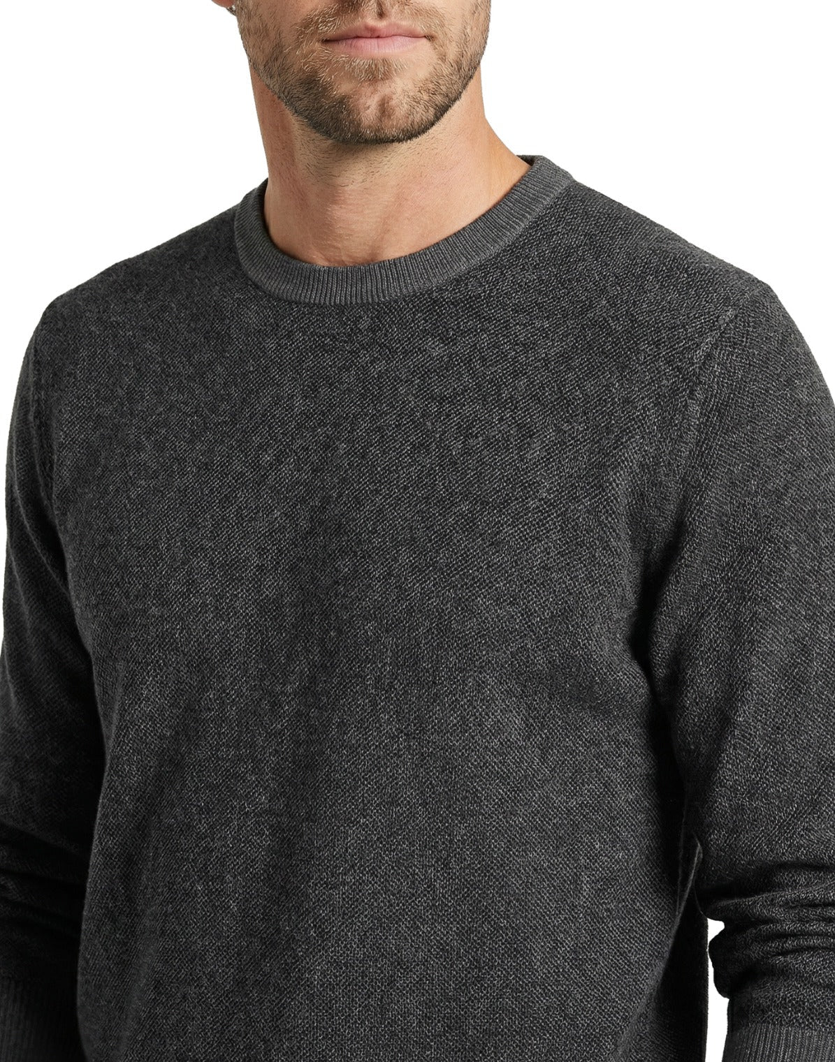 12GG Merino Crew Sweater | Charcoal