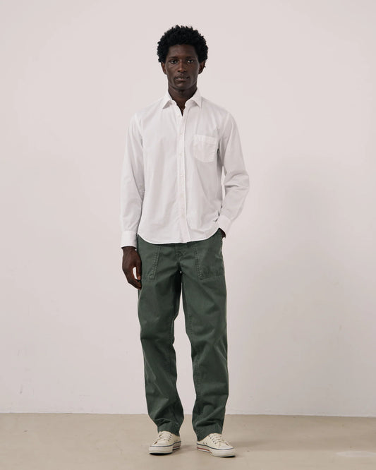 Paul Cotton Gabardine Shirt | White