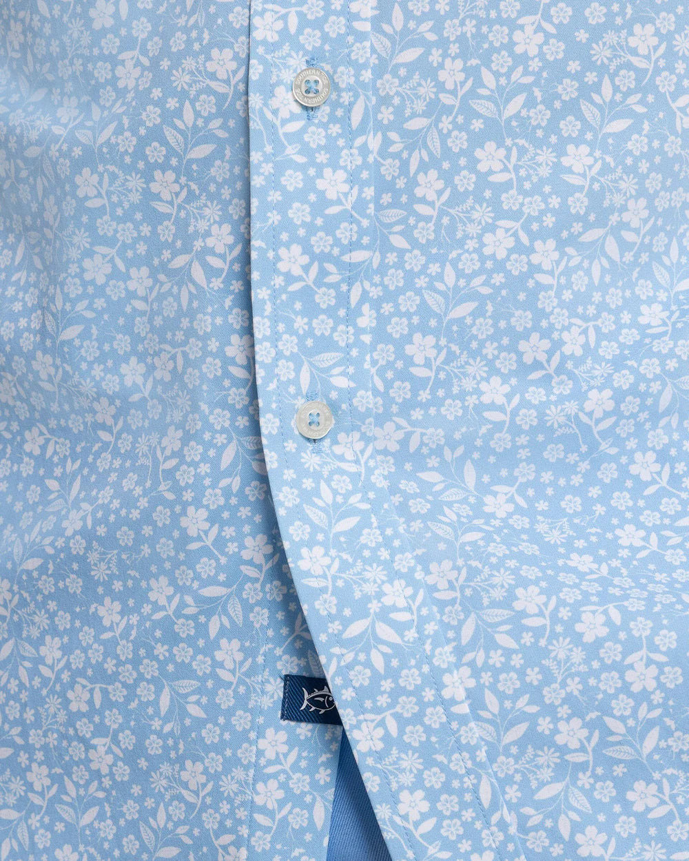 Garden Blooms Sportshirt | Tide Blue