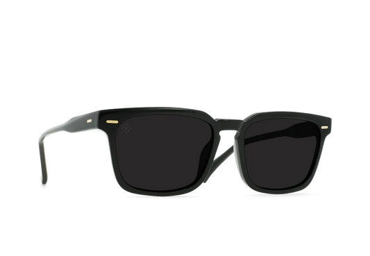 Adin Polarized Sunglasses | Recycled Black/Dark Smoke