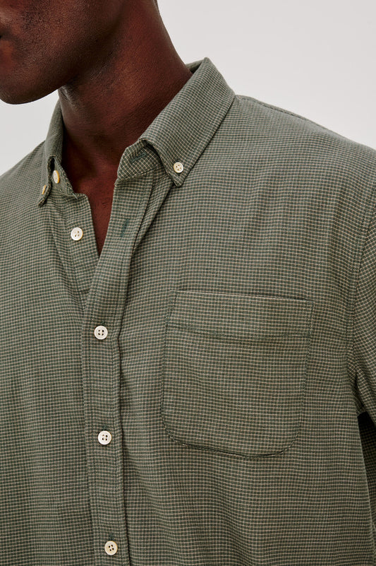 Vance Shirt | Forest Heather Grid
