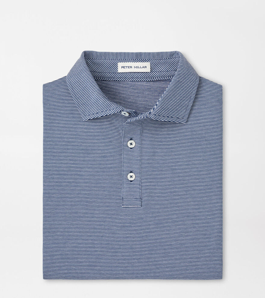 Carpenter Stripe Polo | Atlantic Blue