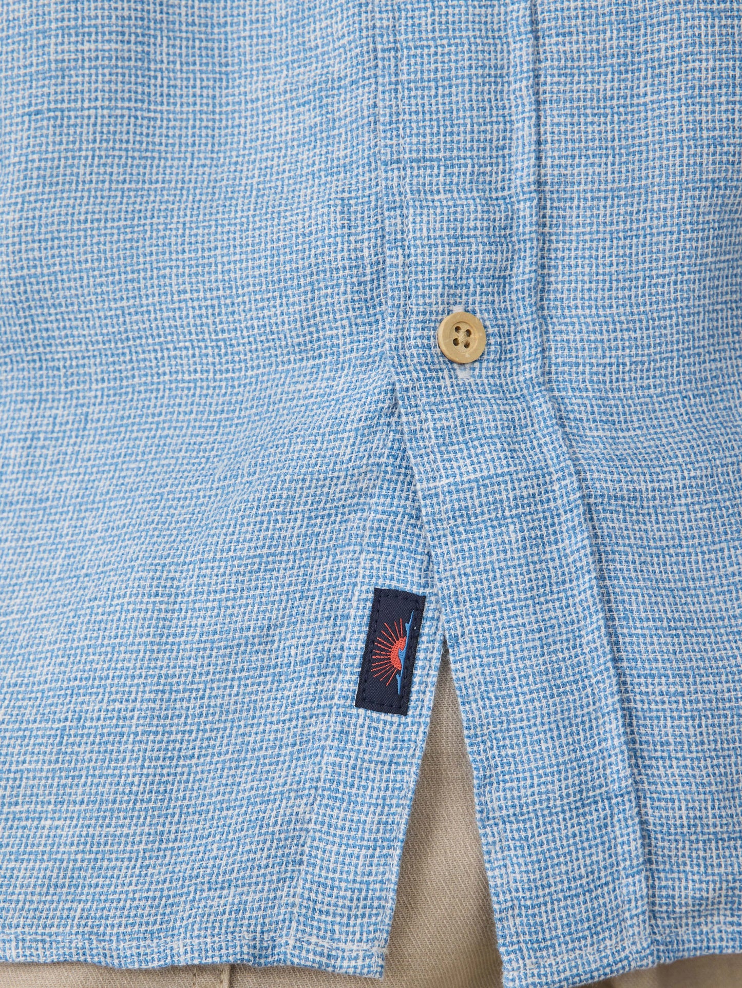 SS Palma Shirt | Blue Basketweave