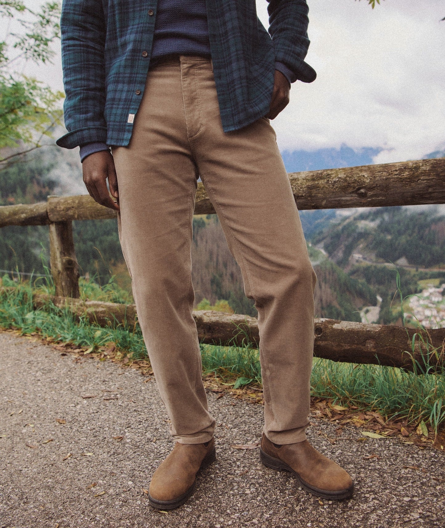 5 Pocket Flex Terry Cord | Taupe