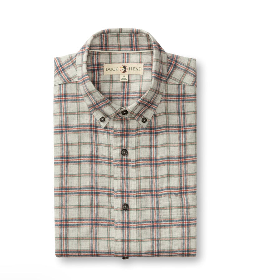Malcolm Flannel Sport Shirt | Grey Heather