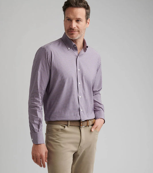 Petaluma Perf Twill Sport Shirt | Parisian Fig