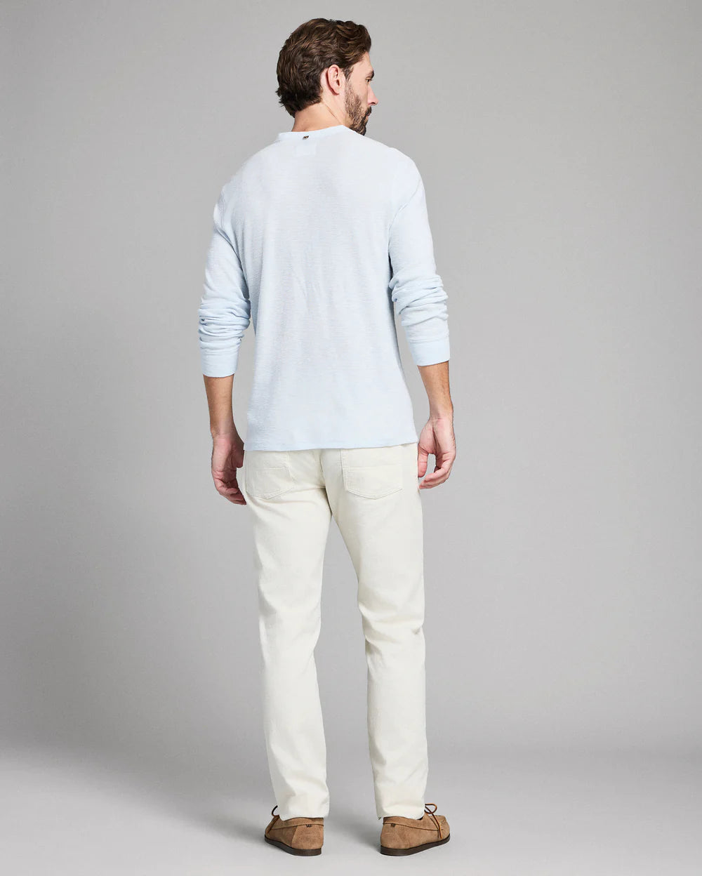 Slub Tuck Henley | Air Blue