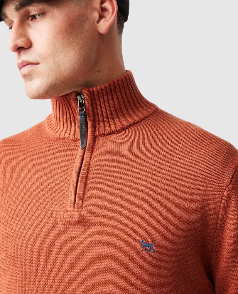 Merrick Bay 1/4 Zip | Rust