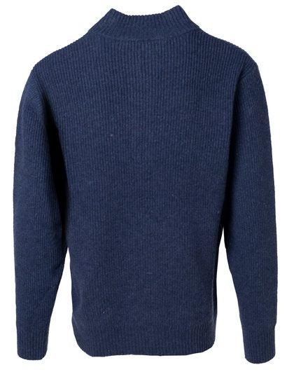 Wool Blend Ribbed 1/4 Zip
