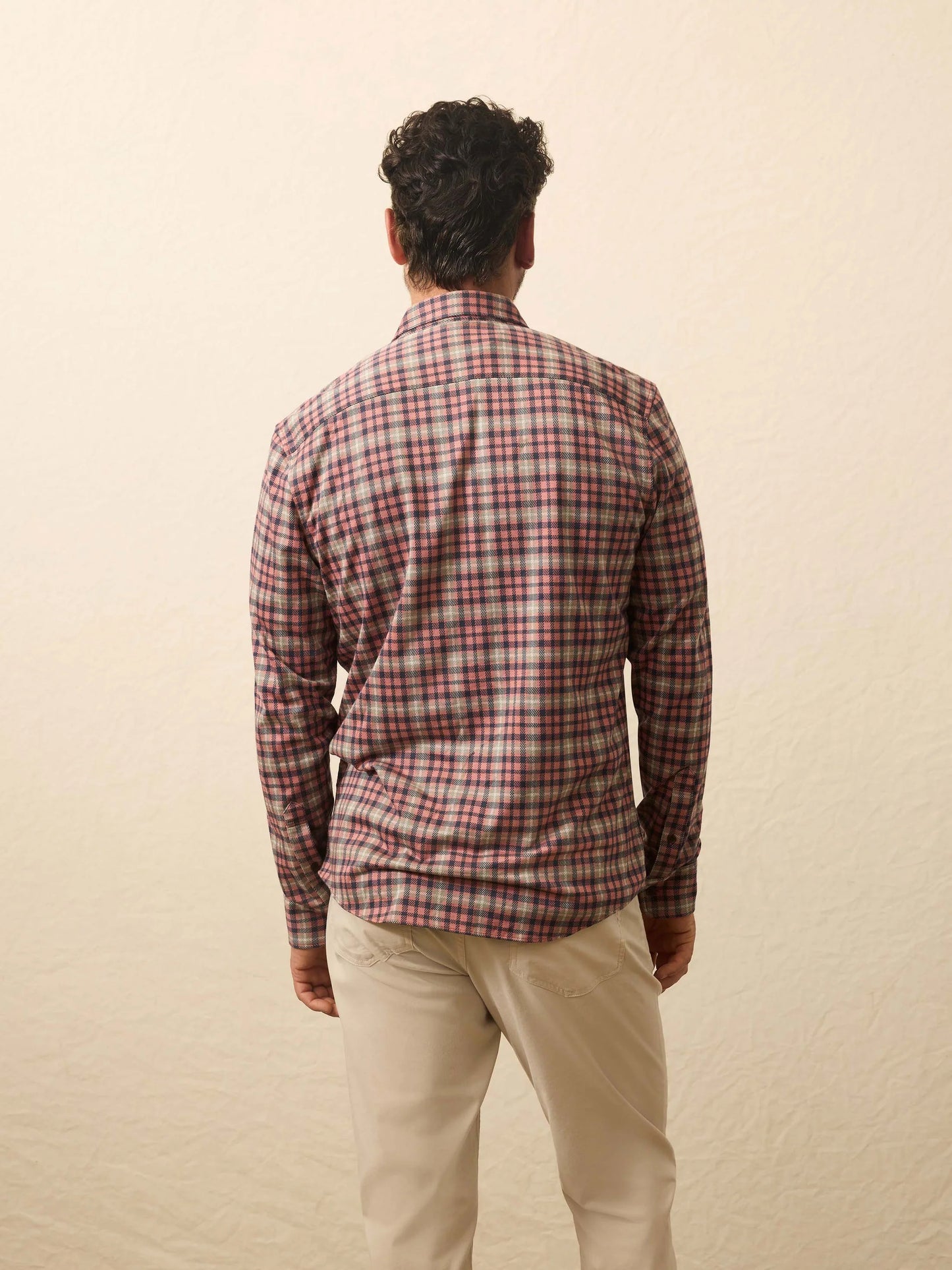 Coastline Knit Shirt | Redstone Forest Plaid