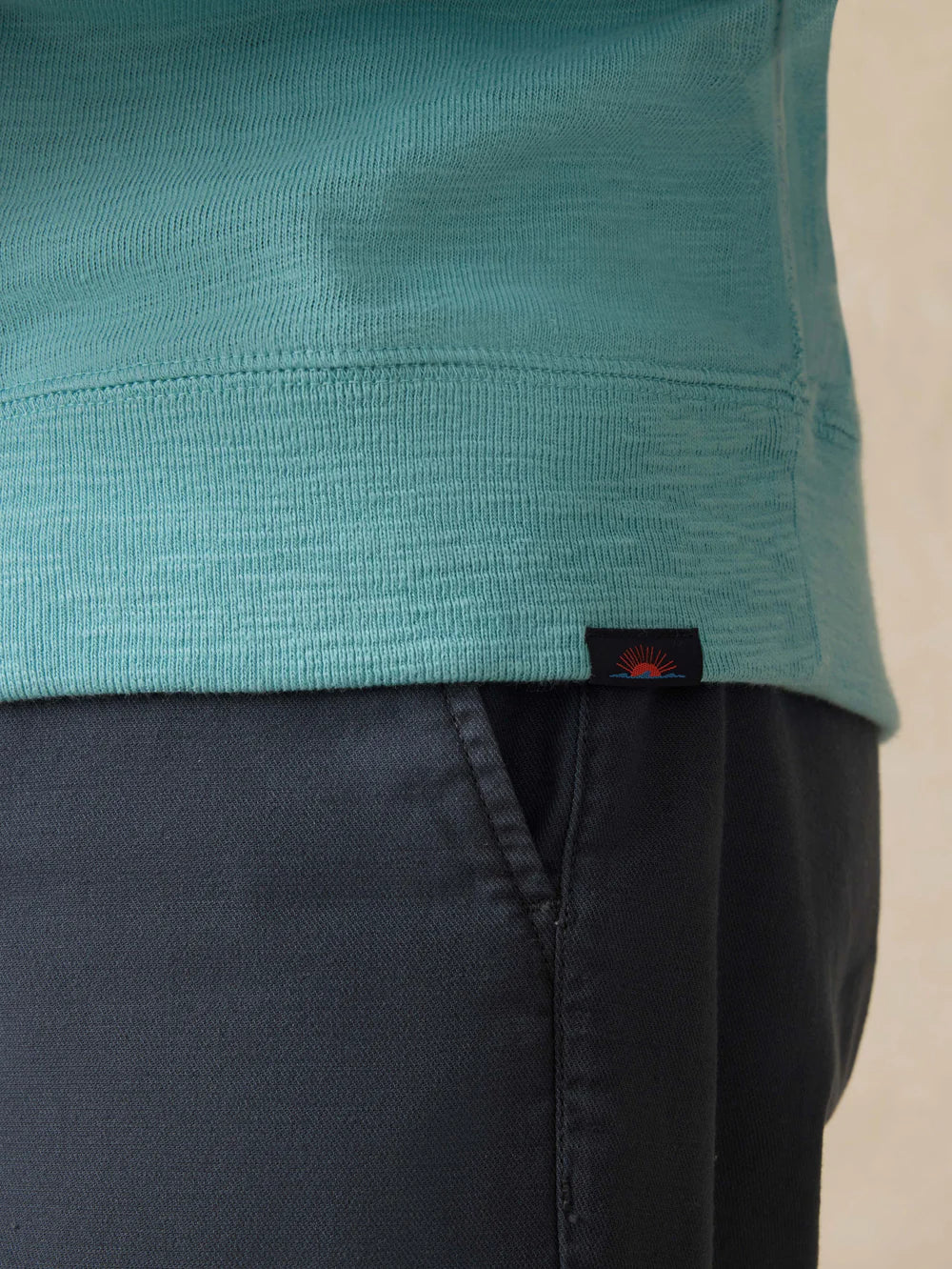 Sunwashed Slub Hoodie | Teal Sea