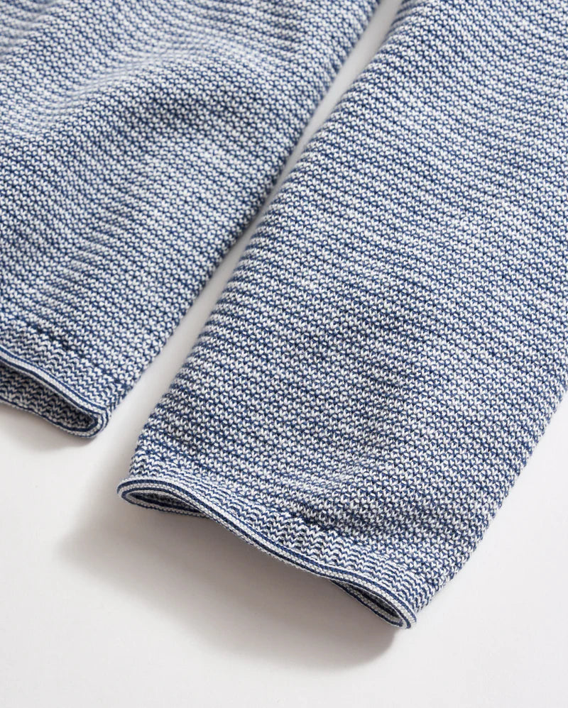 Tuck Stripe Crew | Dark Denim