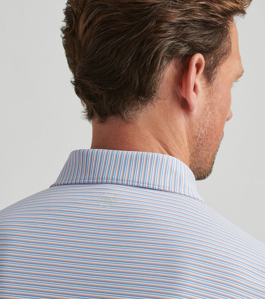 Alto Perf Polo | White/Fountain Blue