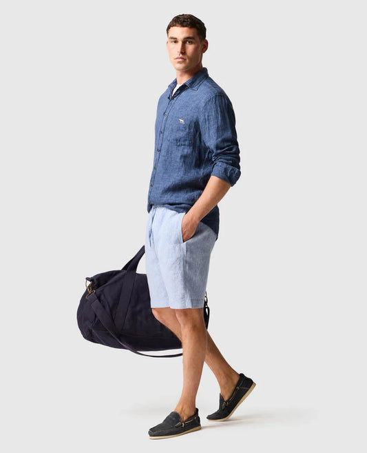Linen Resort Short | Denim