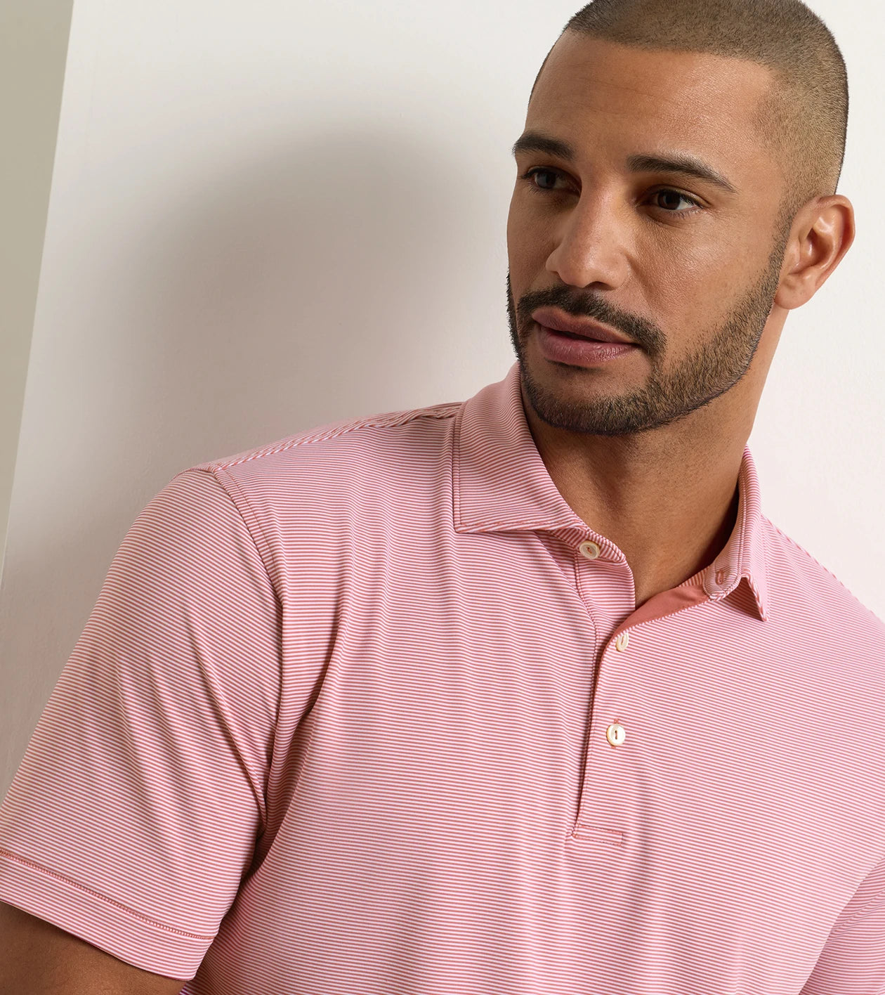 Jubilee Perf Jersey Polo | Red Coral