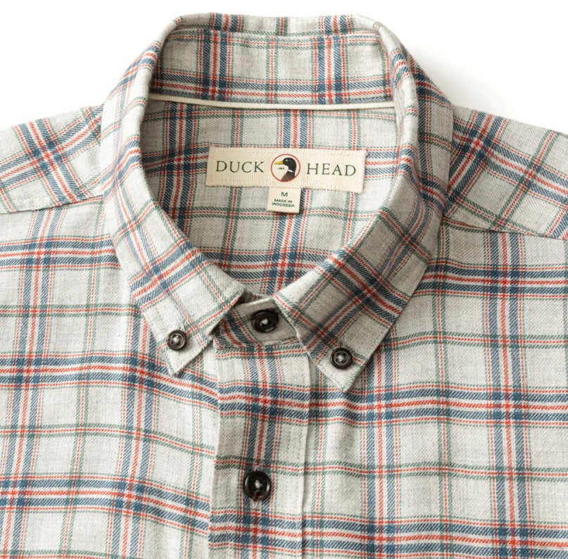 Malcolm Flannel Sport Shirt | Grey Heather