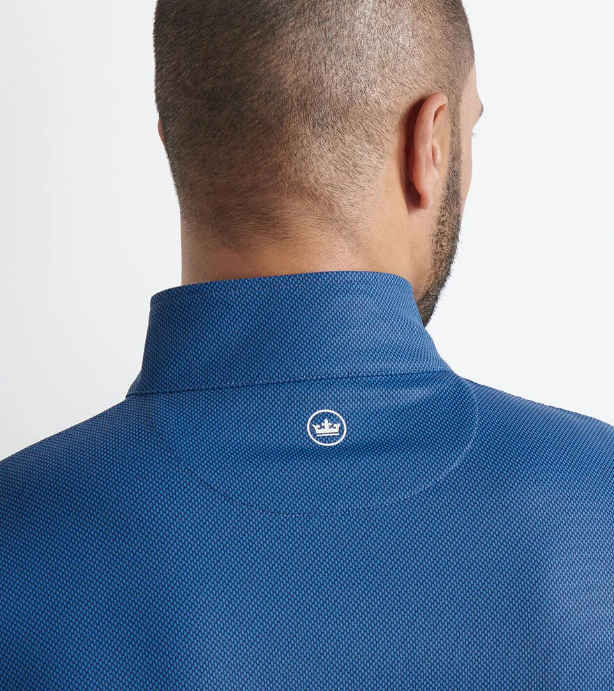 Perth Birdseye Performance 1/4 Zip | Blue Haze