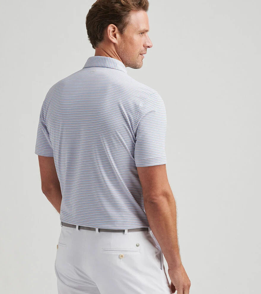 Alto Perf Polo | White/Fountain Blue