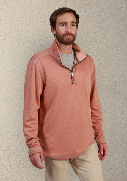 Sea Ranch Fleece 1/4 Zip | Brick