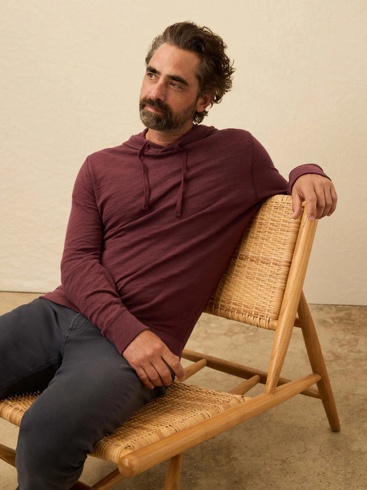 Sunwashed Slub Hoodie | Mahogany