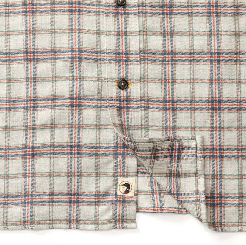 Malcolm Flannel Sport Shirt | Grey Heather