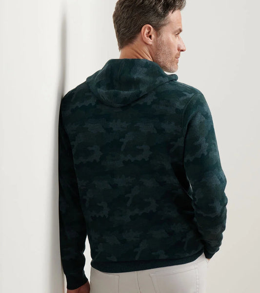 Reversible Camo Popover Hoodie | Deep Verdant