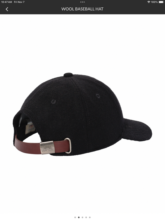 Wool Baseball Hat | Black