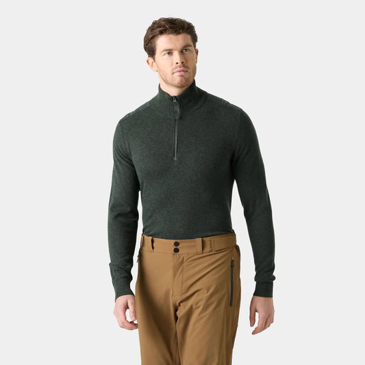 Afton Knitted 1/2 Zip | Dark Jungle