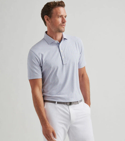 Alto Perf Polo | White/Fountain Blue