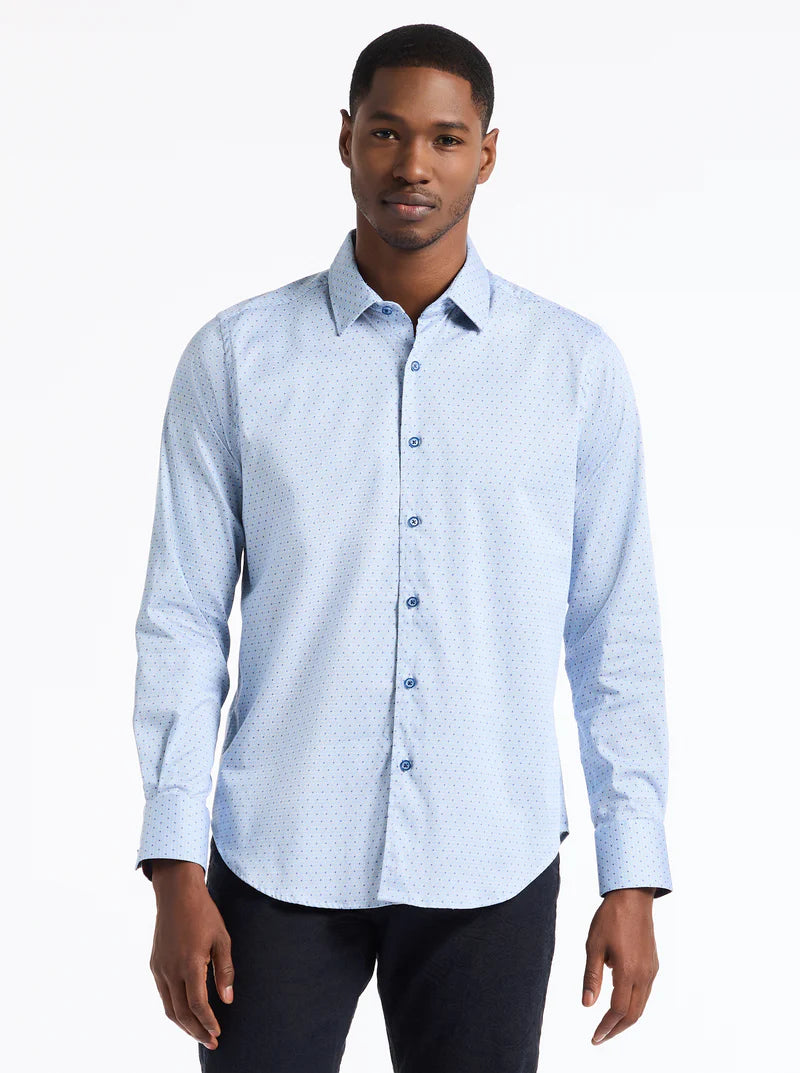 Clayton Long Sleeve Shirt | Blue