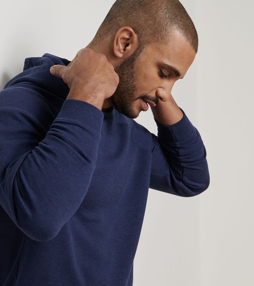 Crown Comfort Knit Hoodie | Navy