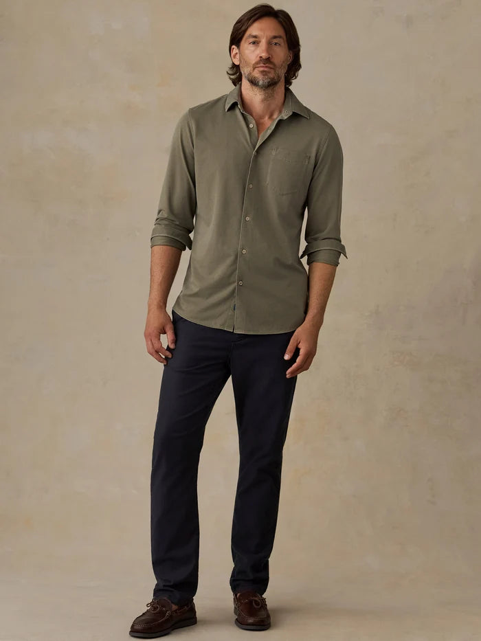 Costa Pique Shirt | Ridge Olive