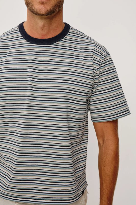 Kip T-Shirt | Playa Azul Stripe