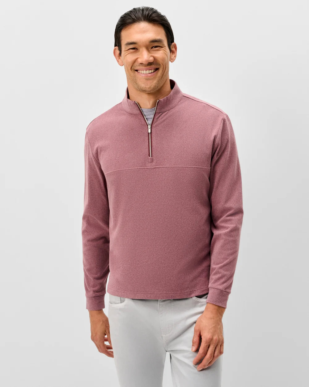 Mikey Fleece 1/4 Zip Zip | Rum