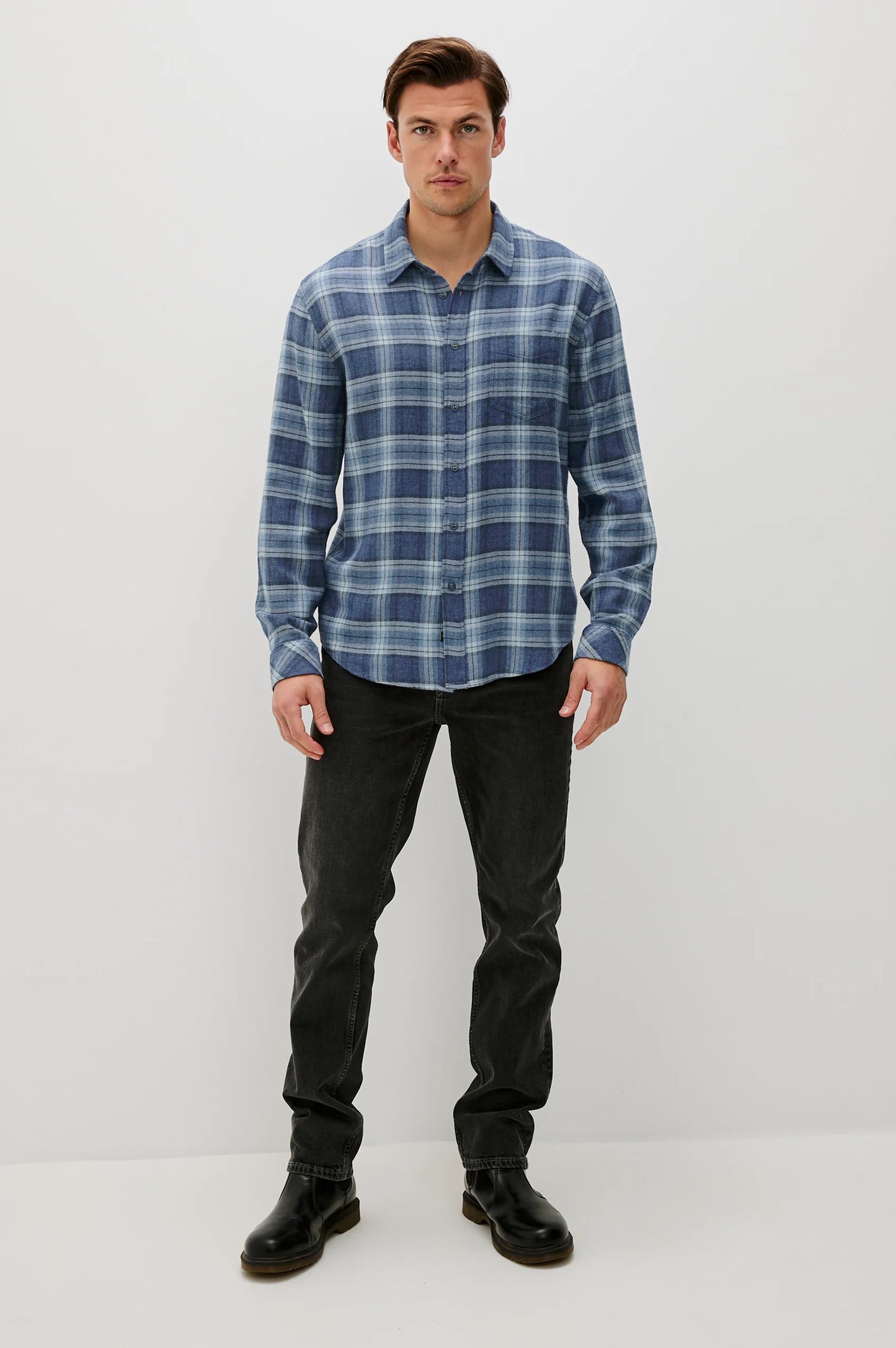 Lennox Shirt | Inkwell Melange