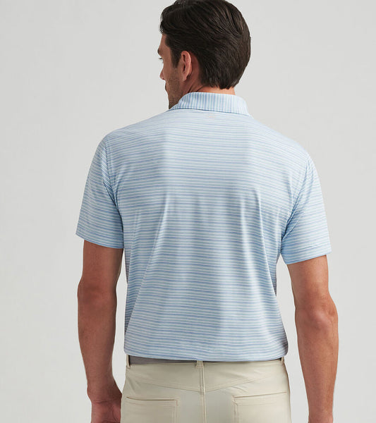 Cadence Perf Jersey Polo | Blue Spruce