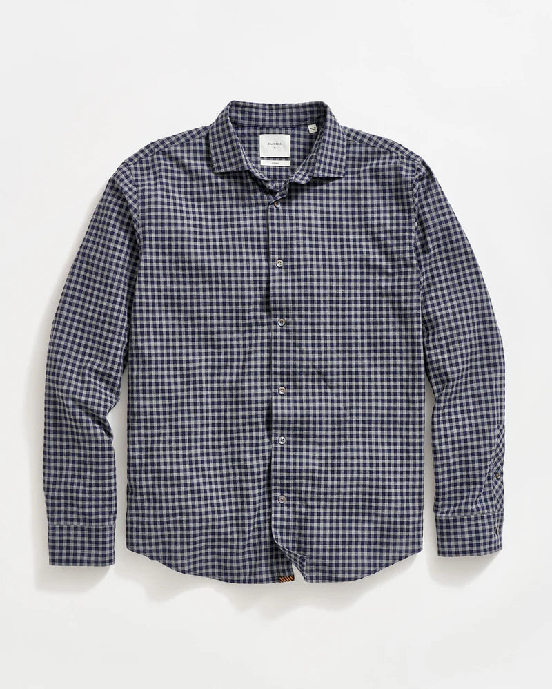 Plaid Check Hutcheson Sport Shirt | Navy/Grey
