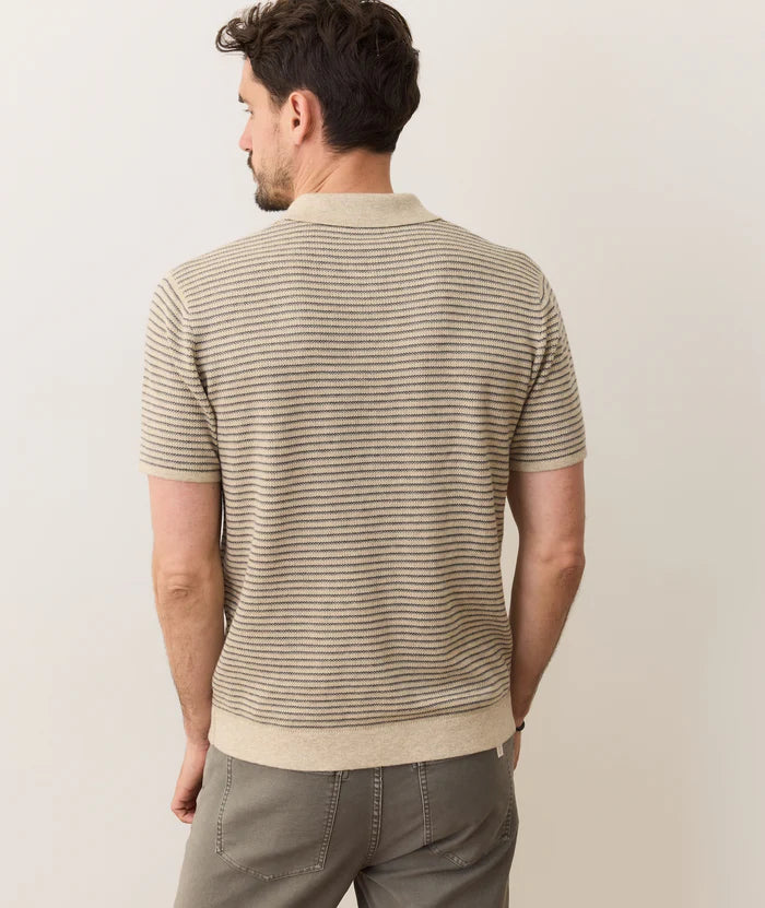 Liam Sweater Polo | Natural/Charcoal